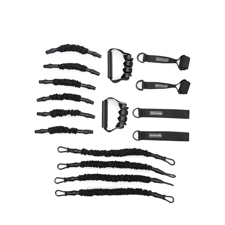 THE UNIVERSAL BAR Portable Home Gym Resistance Band and Bar